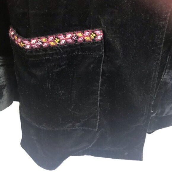 Studio WestApparel NEW Velvet Boho Embroidered Jacket Blazer Unlined Oversize 1X - Picture 7 of 16